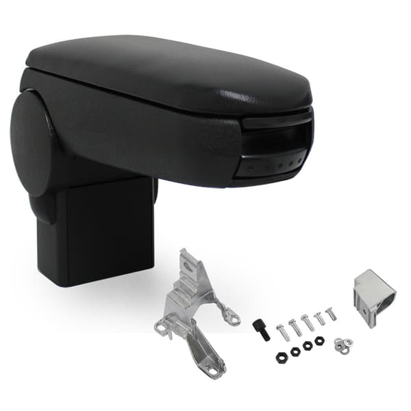 [pro.tec]® Armlæn til Volkswagen Golf IV / Bora (til 2004) / New Beetle (til 2004) - kunstlæder - sort