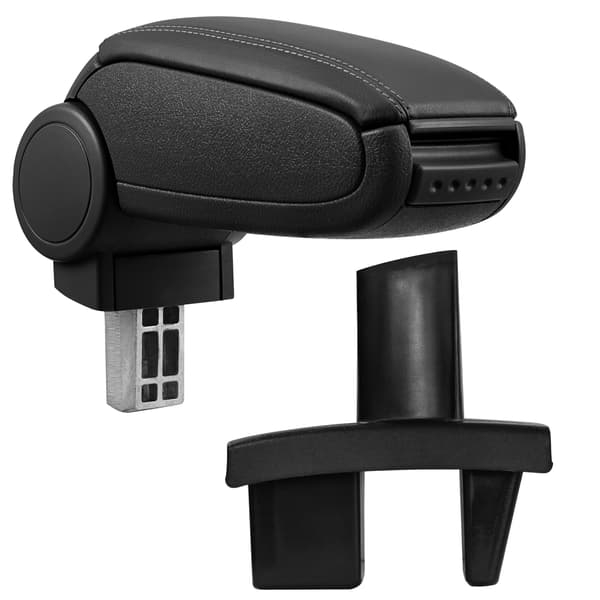 [pro.tec]® Armstöd till Peugeot 307 med integrerat fack - konstläder - svart