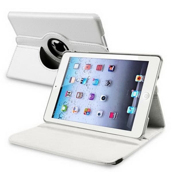 Fodral Ipad Mini / Mini Retina (Mini 2 & 3) Roterande 360° - Vit