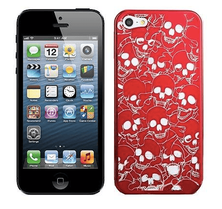 Hard Case iPhone 5/5S/SE Skull Head Red