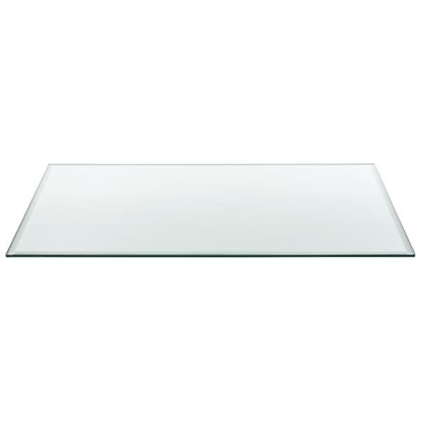 [neu.haus]® Bordskkiva av härdat glas-120x65cm-fyrkantig