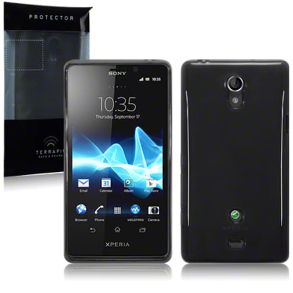 Back Cover Xperia T Smoke Black