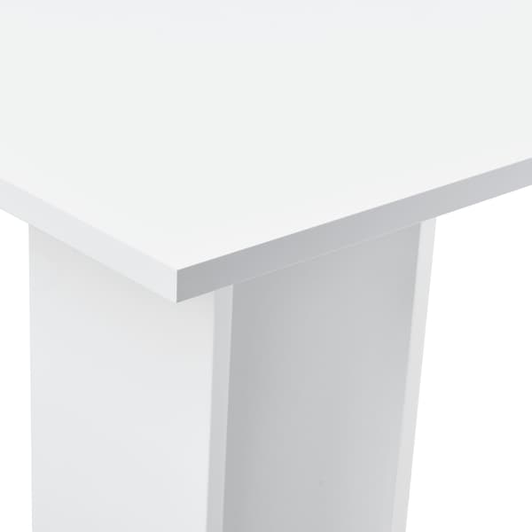 [en.casa] Matbord-Köksbord Lindesnes-65x65x78cm-melaminbelagd spånskiva-vit högglans
