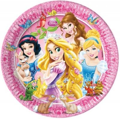 Små Papperstallrikar Disney`s Prinsessor 8-Pack