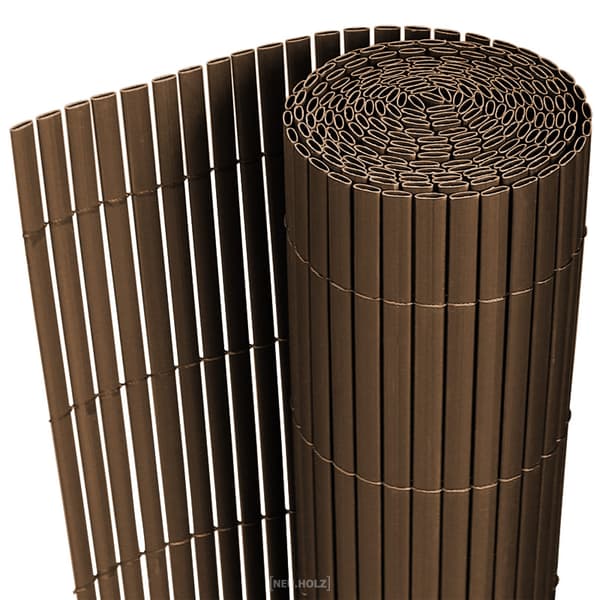 [neu.haus]® Insynskydd-staket-PVC-200x300cm-brun