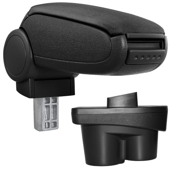 [pro.tec]® Armlæn til Opel Corsa E (november 2014-) - tekstil - sort