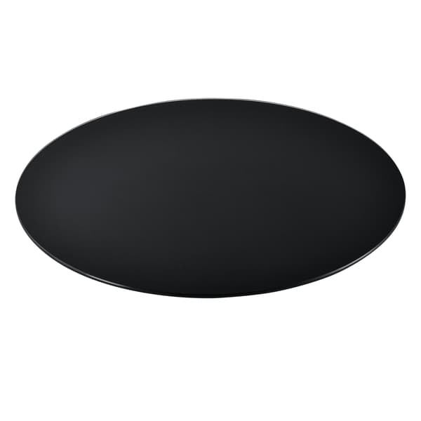 [neu.haus]® Bordskkiva av härdat glas- Ø90cm-rund-svart