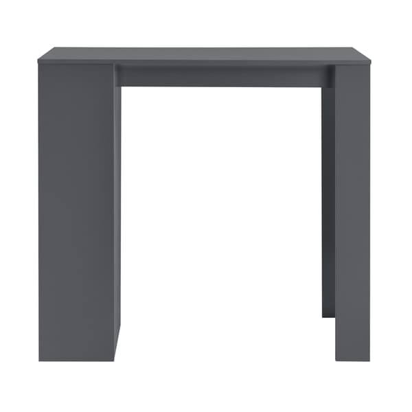 [en.casa] Elegant barbord med 3 hyllor-110x50x103cm-mörkgrå