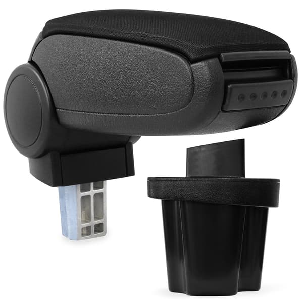 [pro.tec]® Armstöd till Hyundai Accent med integrerat fack - textil - svart