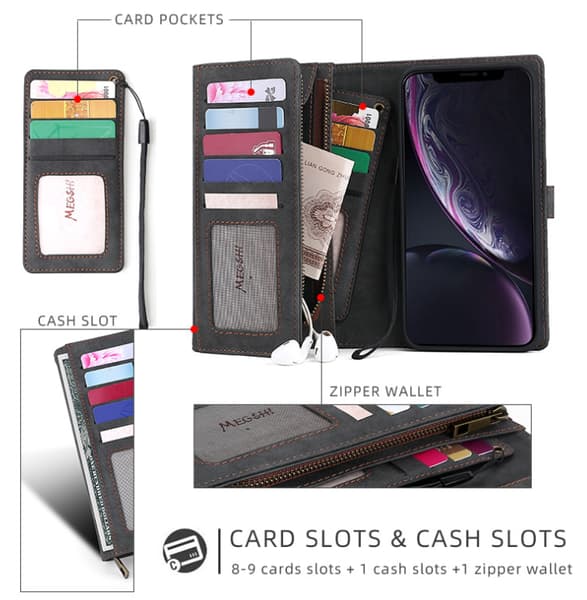 iPhone 11  - Plånboksfodral / Magnet Skal 2 Färg