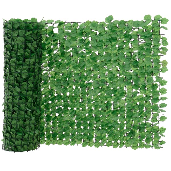 [neu.haus]® Trådhegn - trådnæt med plastik blade - jerntråd - 300x100cm