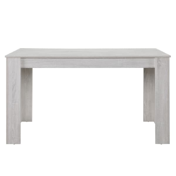[en.casa]® Eleganttinen tammi ruokapöytä - 140 x 90 cm - tammi (valkoinen)