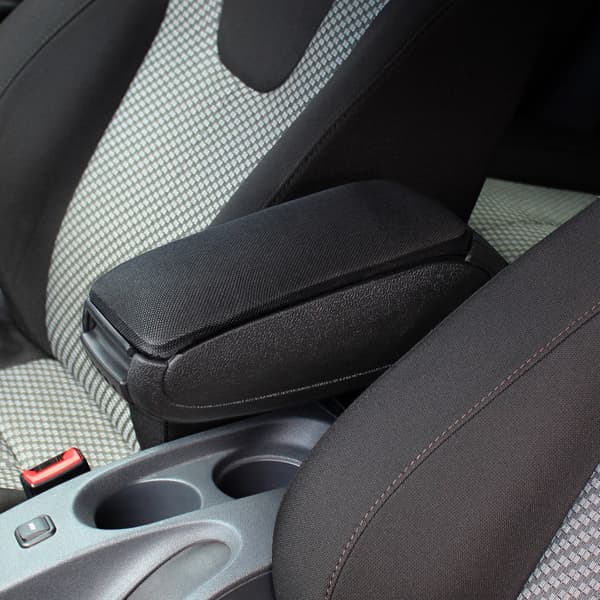 [pro.tec]® Armlæn til Volkswagen Polo V 6R (2009-) - tekstil - sort
