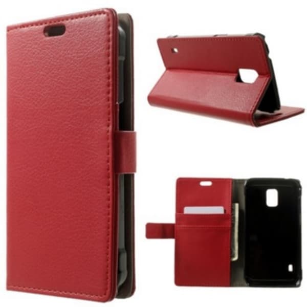 Mobilväska Galaxy S5 Active Red w/Stand