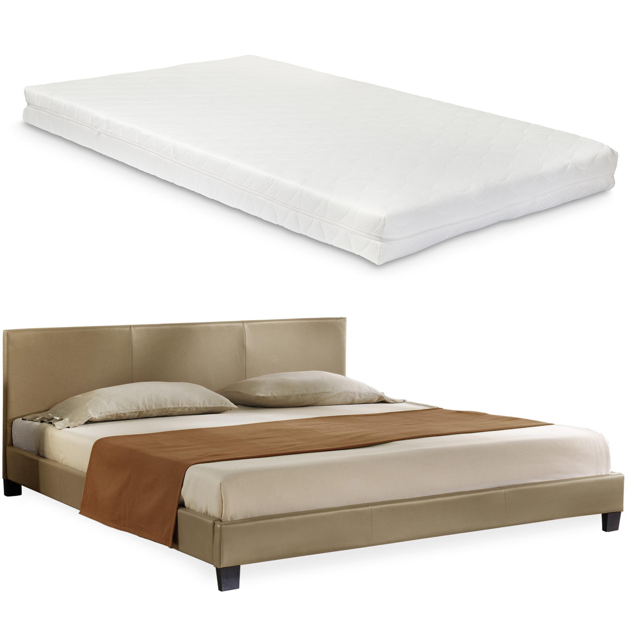 Corium® Tyylikäs verhoiltu sänky PU tekonahka 210cm x 189cm ruskea
