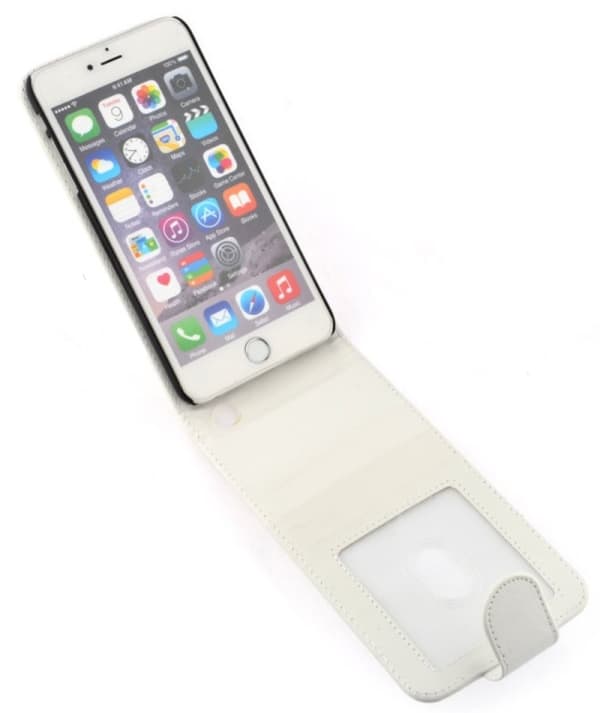 Flipväska iphone 6/6S White Med Kortfack