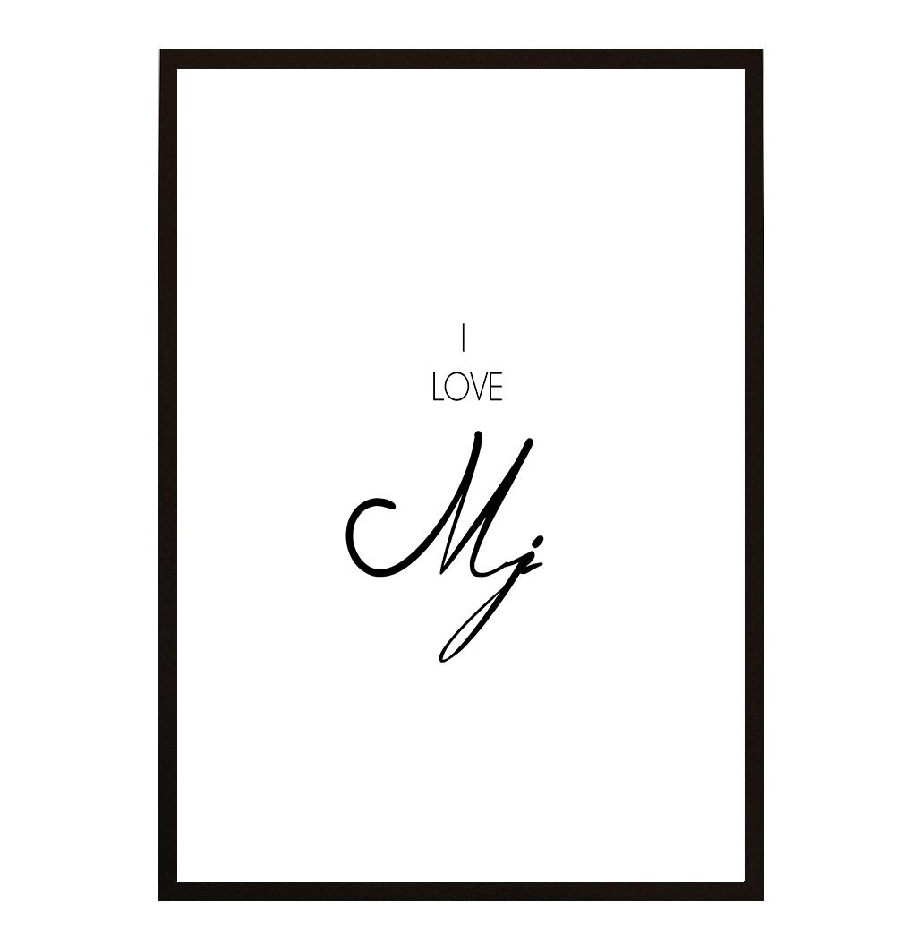 I LOVE MJ POSTER