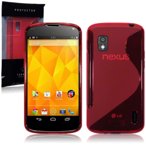 Back Cover Google Nexus 4 Style Red