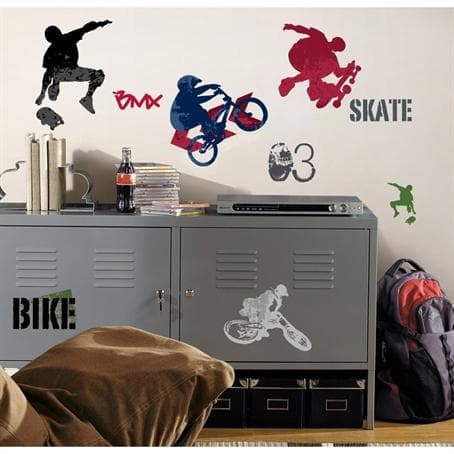 Vægdekoration - Extreme Sports - RoomMates - Wallstickers