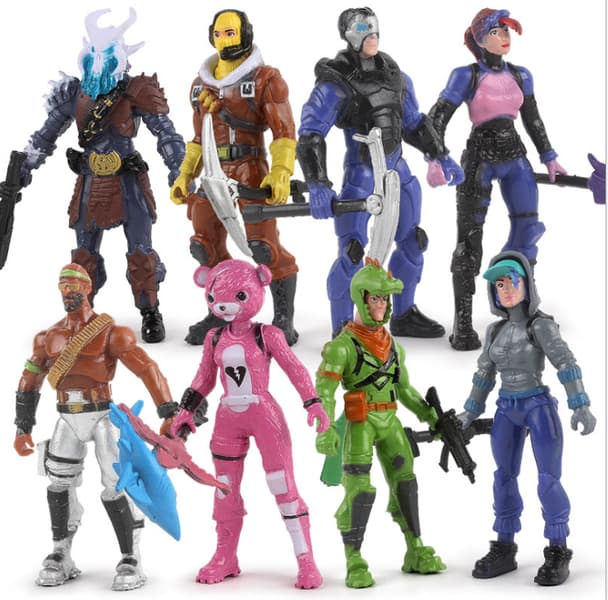 8x Fortnite figurer 9cm