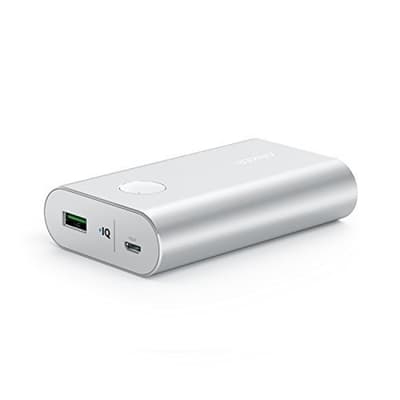 Anker PowerCore+ 10050 mAh power bank Quick Charge 3.0, Silver