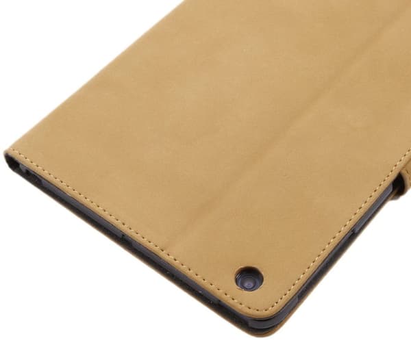 Fodral Mocka/Läder iPad Mini Retro - Ljusbrun