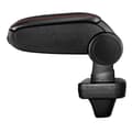 Miniatyrbillede 2 af 5: [pro.tec]® Armlæn til Opel Astra K - kunstlæder - sort med rød søm