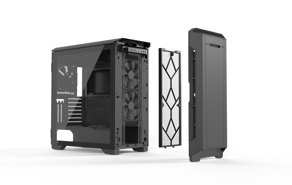 Phanteks Eclipse P600S Silent, Tempered Glass, Satin Black