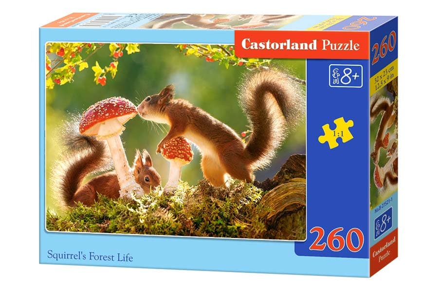 Castorland Pussel - En ekorres vilda liv, 260 Bitar