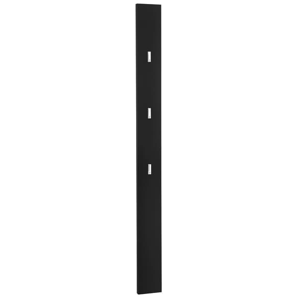 [en.casa]® Naulakkopaneeli 170cm x 15cm x 2,5cm musta
