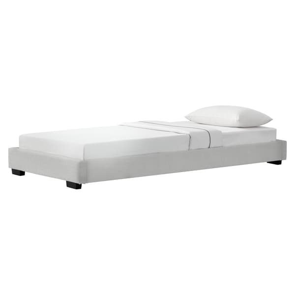 Corium® Polstret seng - kunstlæder - 90x200cm - hvid