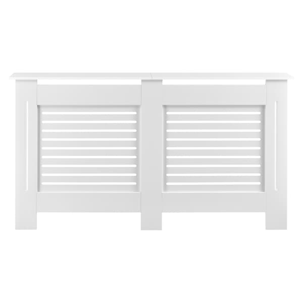 [en.casa]® Elementbeskyttelse - 152x19x82cm - MDF - Hvid