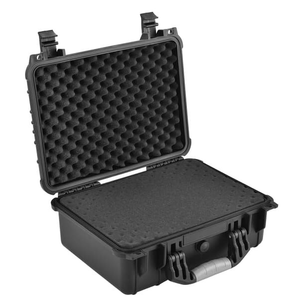 [pro.tec]® Beskyttelsestaske - PP plastik - 40,6x33x17,4cm - skumindretning - sort - IP55