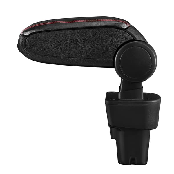 [pro.tec]® Automallikohtainen keskikäsinoja Kia Picanto 2. - keskikäsinoja - säilytystilalla - keinonahka - musta, punaiset saumat