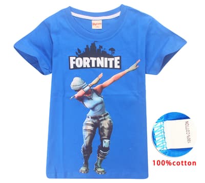 Fortnite T-shirt til børn - Blå -Dansar