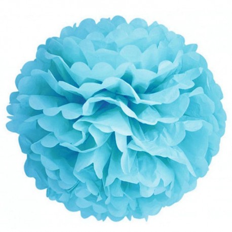 Sky Blå pom pom / pappersblomma 1 st (15 cm) Sky Blå pom pom / pappersblomma 1 st (15 cm) cm) cm) 58ef41
