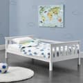 Miniatyrbild 1 av 6: [en.casa]® Barn / Junior sängstomme Nuuk med ribbotten-168x90x52cm-furu-vit-max.belastning:70 kg