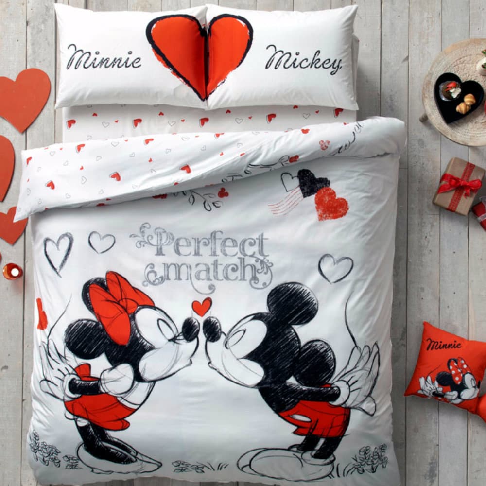 Disney Mickey & Minnie Perfect Match Bäddset