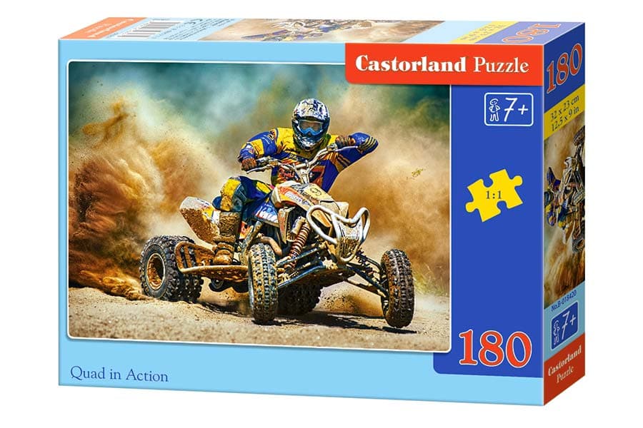 Castorland Pussel - Fyrhjuling i action, 180 Bitar