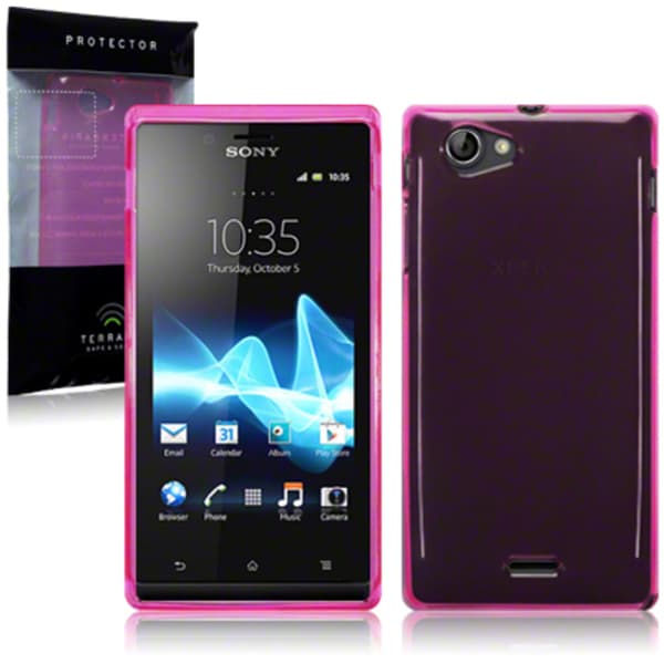 Back Cover Xperia J Hot Pink