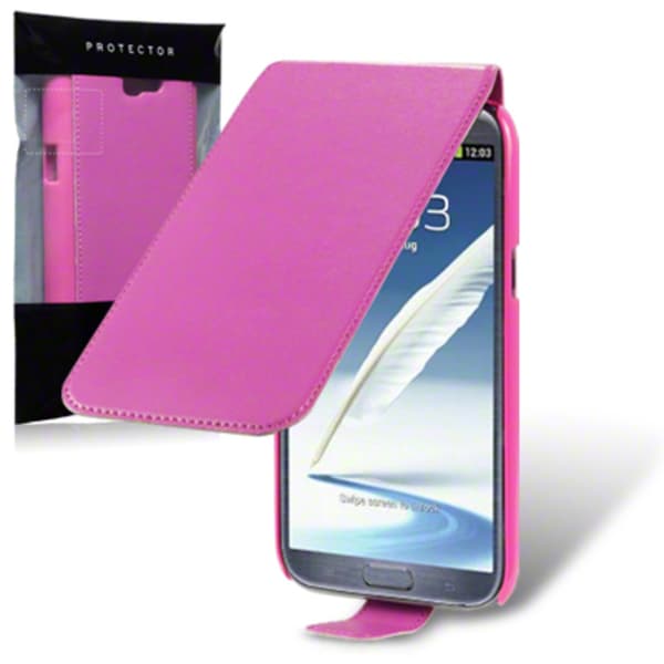 Flipväska Galaxy Note 2 Hot Pink Slim