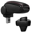Miniatyrbillede 1 af 5: [pro.tec]® Armlæn til Opel Astra K - kunstlæder - sort med rød søm
