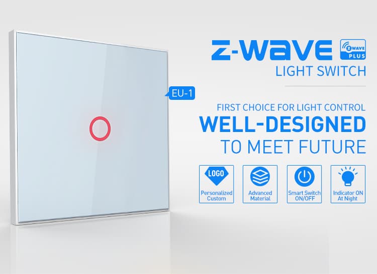 NEO Z-wave Plus väggbrytare Enkel