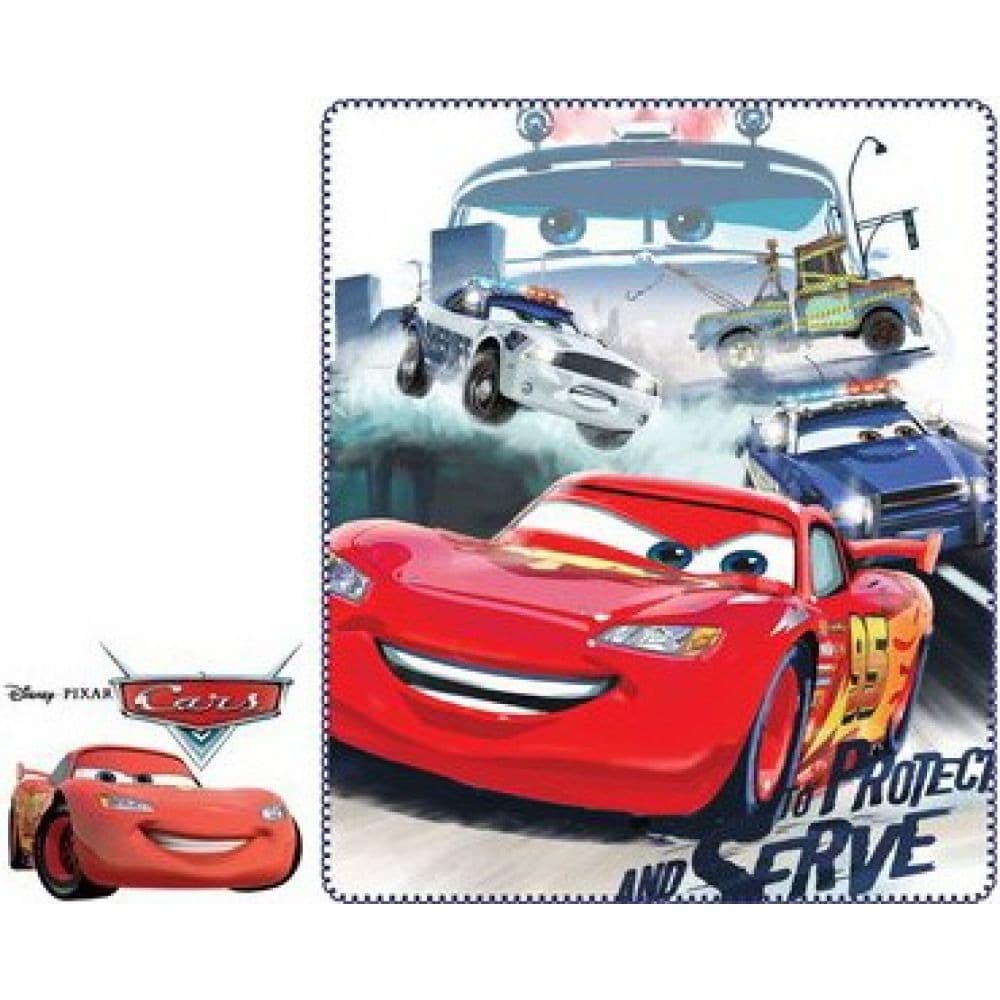 Disney Cars - Bilar Fleecefilt Vit