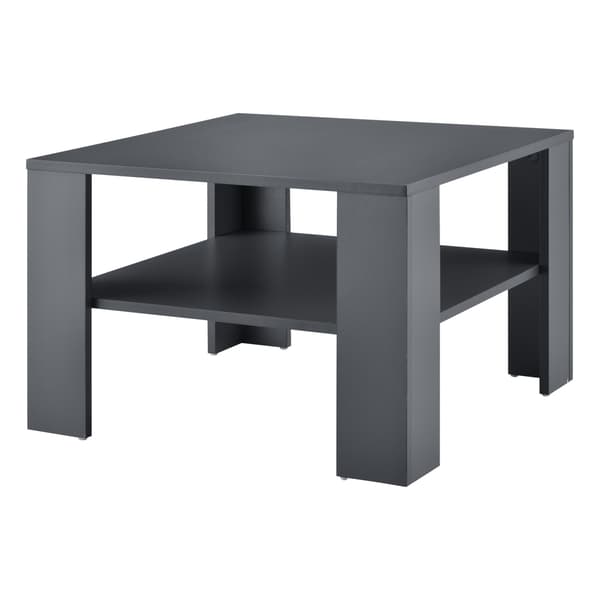 [en.casa]® Soffbord Aachen-60x60x40cm-mörkgrå