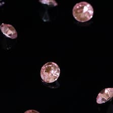 100 pack diamanter rosa/silver festdekoration