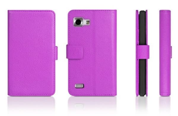 Mobilväska Optimus 4X HD Purple w/Stand