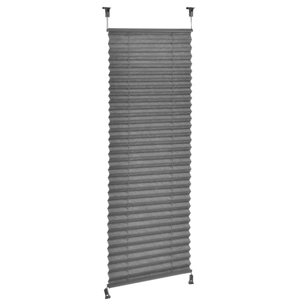 [neu.haus]® Plisségardin 75x125 cm - grå - solskydd utan borrning
