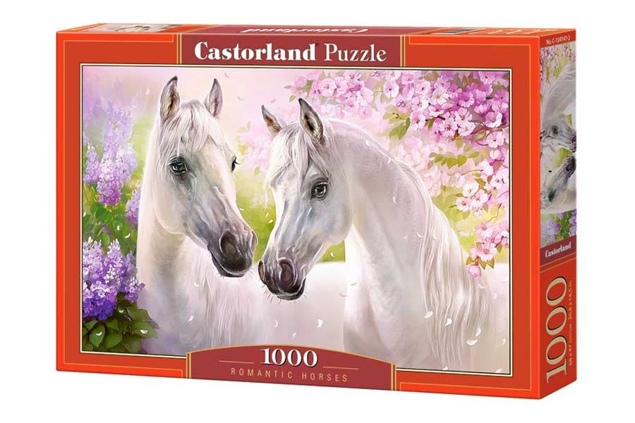 Castorland Pussel - Vita Hästar, 1000 Bitar
