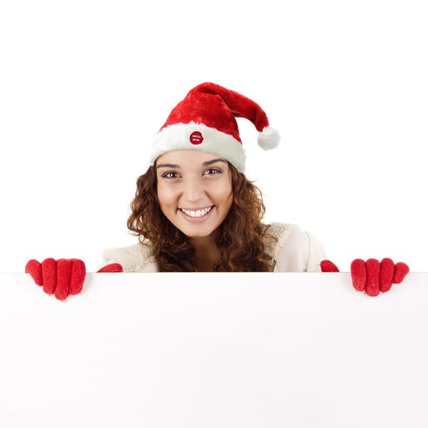 [lux.pro]® Dansande och sjungande tomte hatt-tomteluva-39cmxØ22cm-textil-röd